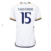 Real Madrid Federico Valverde #15 Hjemmedrakt Dame 2023-24 Kortermet